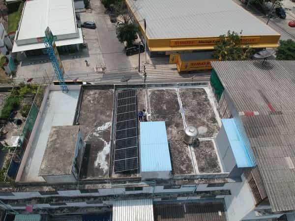 ติดตั้งโซลาร์เซลล์ อโณทัย คาเฟ่ คู้บอน 27 7.09 kW