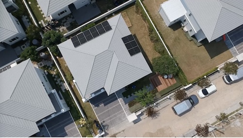ติดตั้งโซลาร์เซลล์ บ้าน คุณต้าร์ หมู่บ้านซื้อตรง พรีเมี่ยม 5 kW